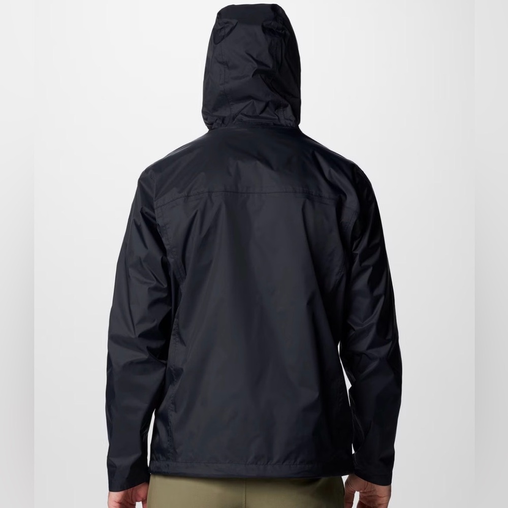 Columbia Men's Watertight™ II Black Hooded Utility Rain Jacket Sz S - Picture 8 of 13